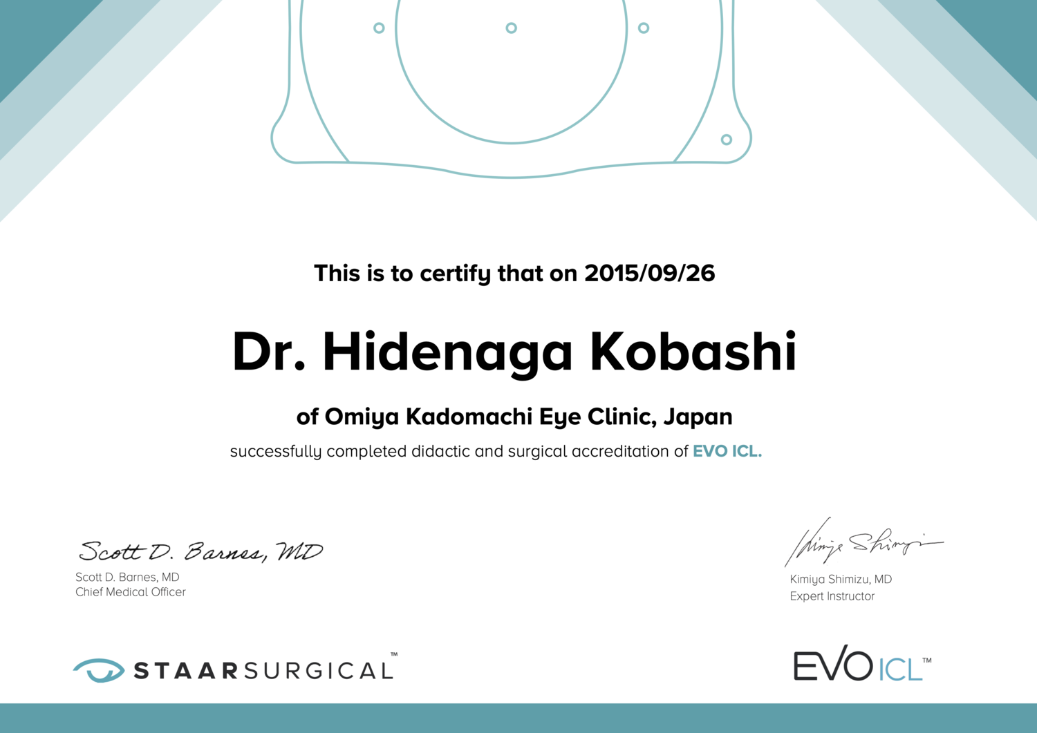 ICL認定医が施術し、術後も安心の徹底フォロー体制